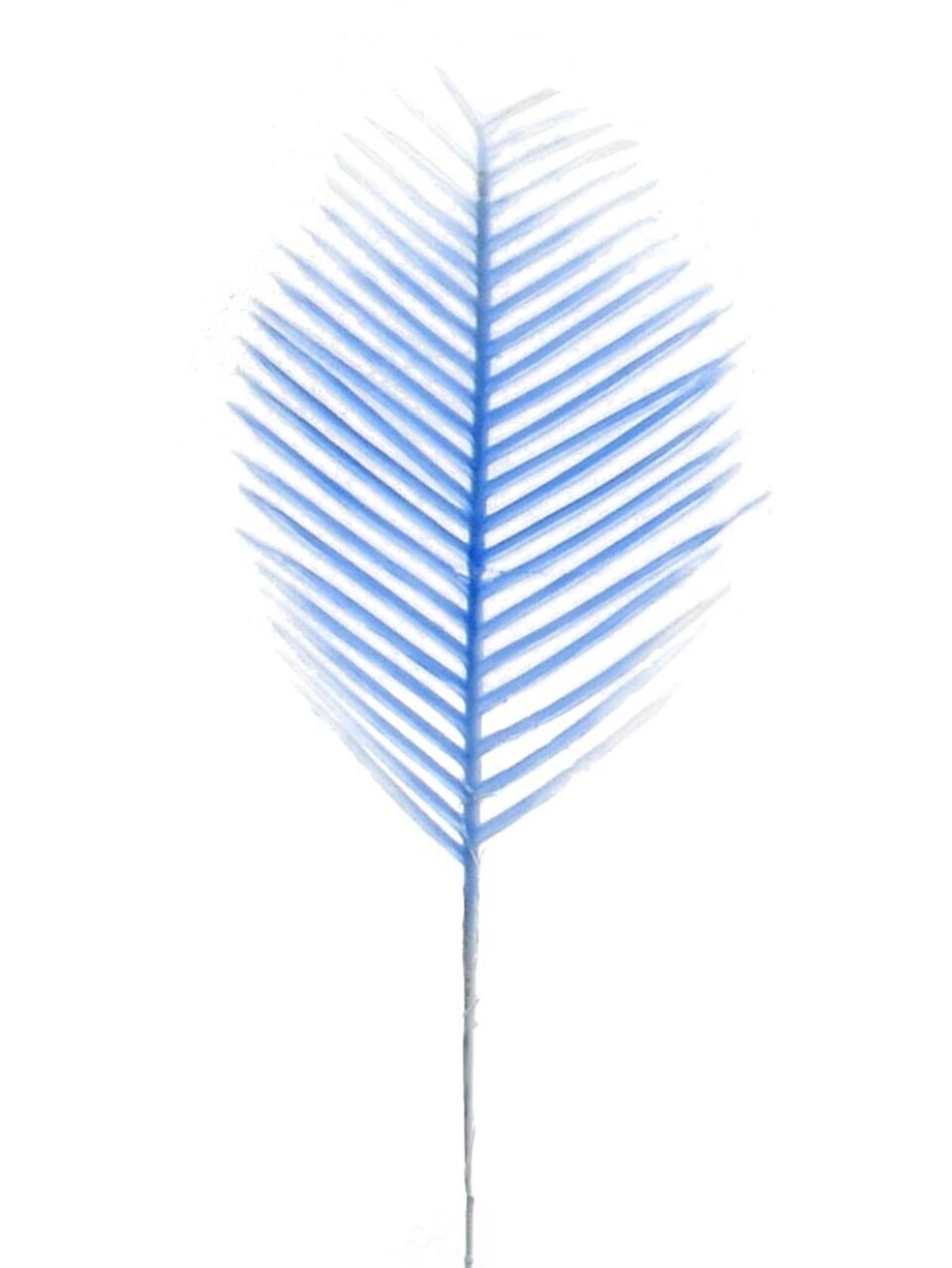 6" Cycus Blue White - 5 Pieces, Lifelike Artificial Foliage for Floral Arrangements, Home Decor, Weddings, and Craft Projects - Versatile and Durable - Floral Home by Artificial Flowers